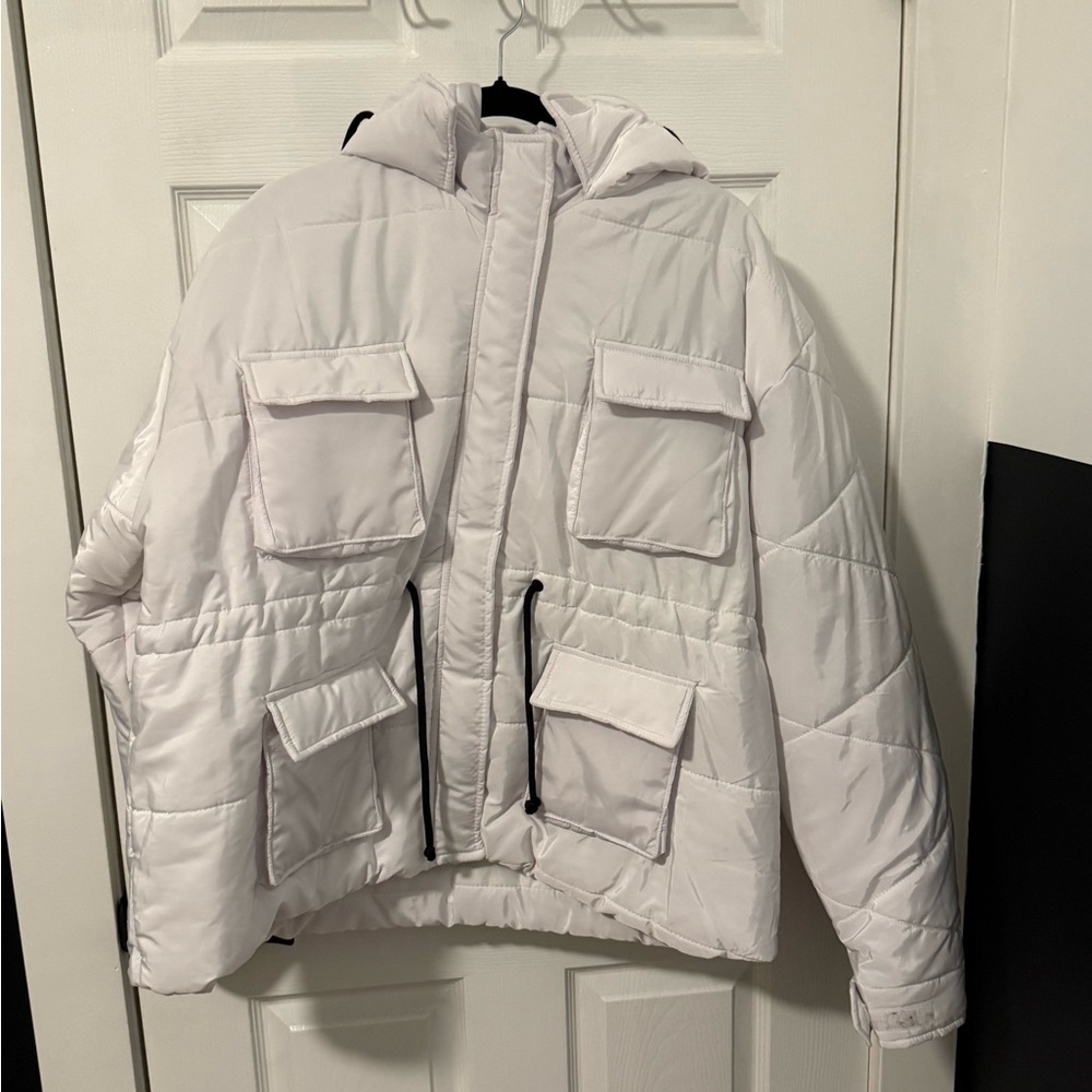Prettylittlething White Puffer Jacket - image 1